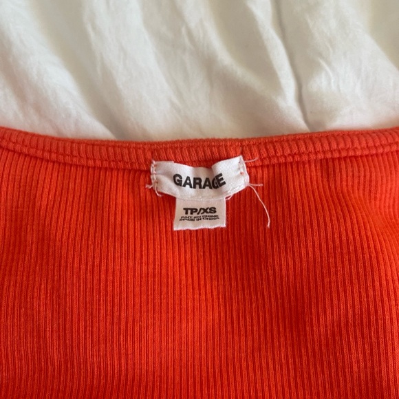 nwot garage orange mackenzie corset cropped top - Picture 4 of 5
